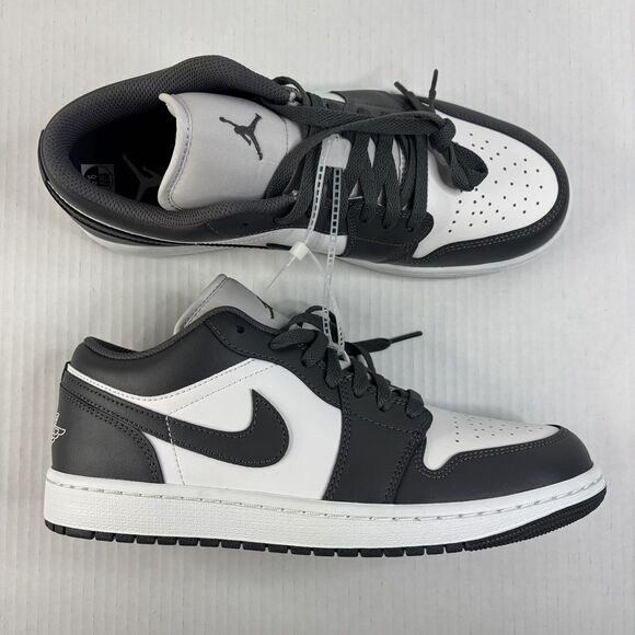 Jordan Other - Nike Air Jordan 1 Low Shoes Iron Gray Summit White 553558-044 Men's 9.5 NEW